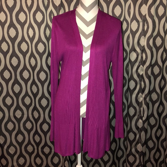89th & Madison Sweaters - Long Pink Cardigan